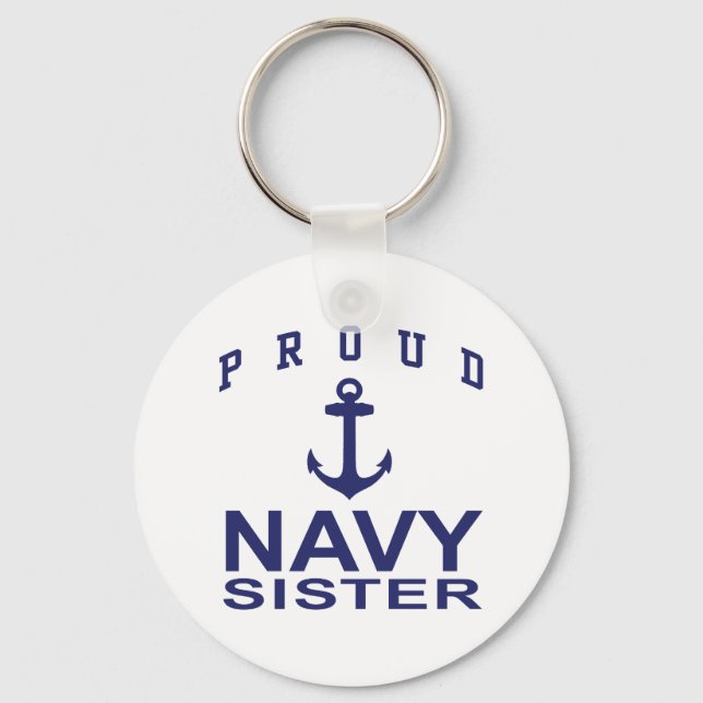 Navy Sister Key Ring (Front)
