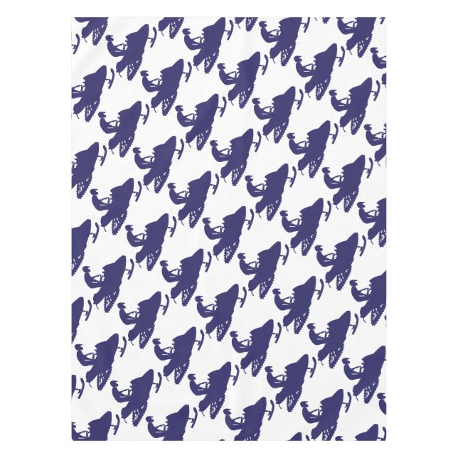 Navy-Snowmobiler Tablecloth (Front)