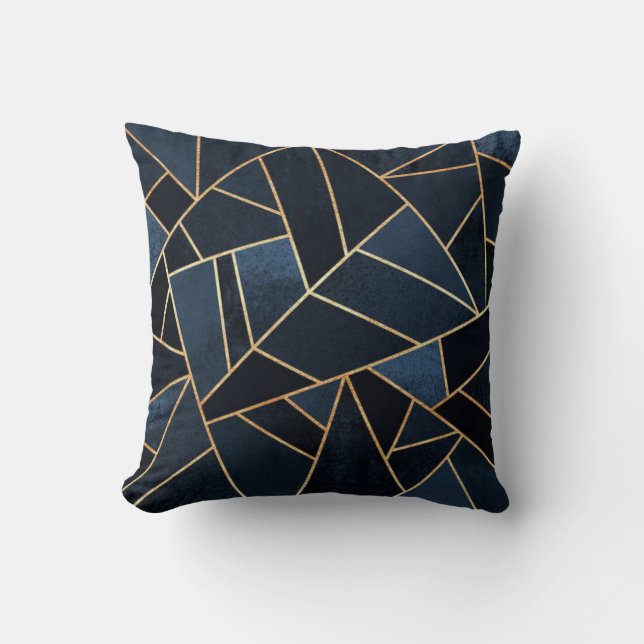 Navy Stone Cushion (Front)