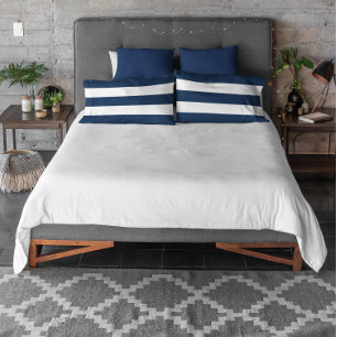 Navy Stripe Pillowcase