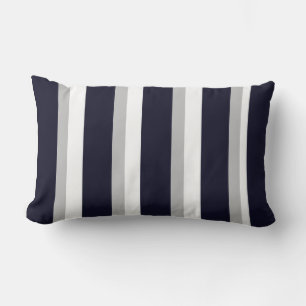 Navy Striped Display Pillow