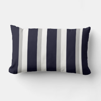 Navy Striped Display Pillow