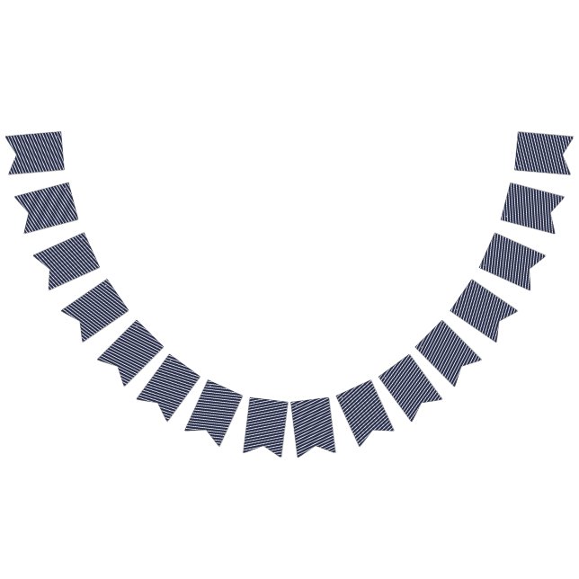 Navy Striped Preppy Bunting Bunting (All)