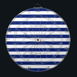 Navy Stripes Nautical Decor Dartboard<br><div class="desc">A nautical navy blue horizontal stripes decor. A modern nautical gift sure to make an impression on, or off the boat. Here's a selection of fine custom casual embroidered baseball caps; in a nautical style, you can easily personalise to make it as unique as you are. Use the "Ask this...</div>