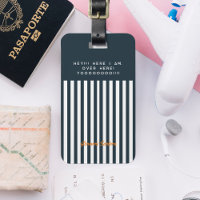 Navy Stripes | The Modern Gentleman's Monogram
