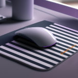 Navy Stripes | The Modern Gentleman's Monogram Mouse Mat<br><div class="desc">Personalised mouse pads are the answer to a dull desk. Co-workers, teachers & friends will love our mouse pads. Make sure to buy one for yourself to spruce up your work life! Everyone has a computer and mouse pads are a necessity for working on your desktop or laptop! The pinstripes...</div>