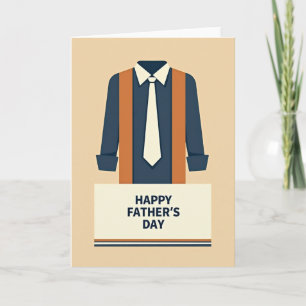 Navy Suit Fathers Day Card