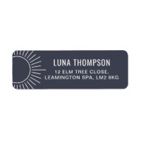 Navy Sun Label
