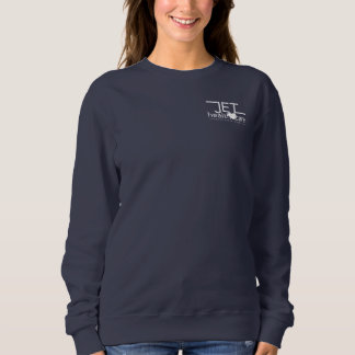 Navy Sweatshirt with White Logo