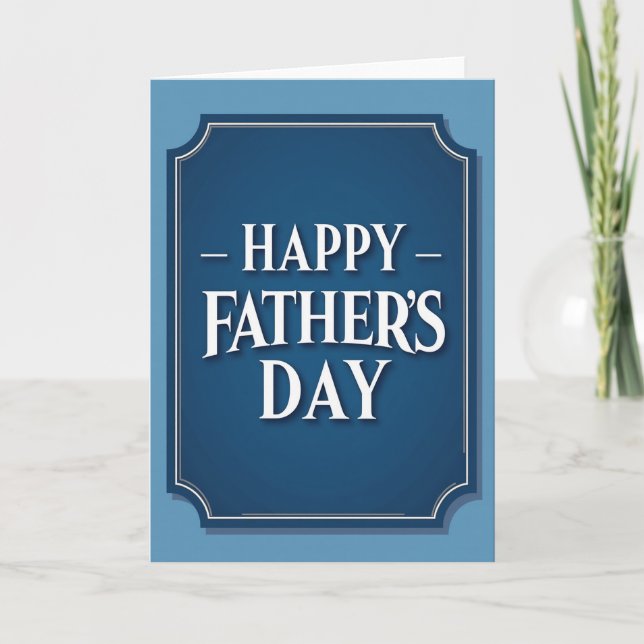 Navy Sweet Fathers Day Card (Front)
