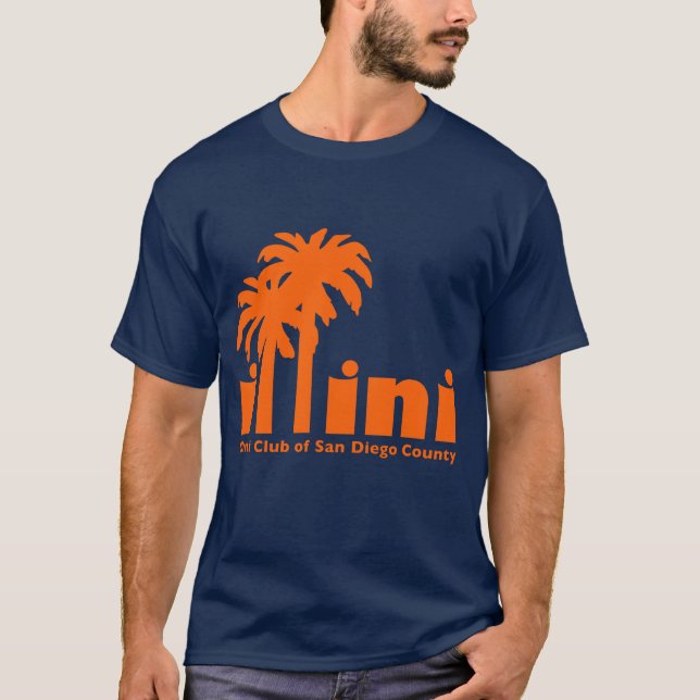 Navy T-shirt with San Diego Illini Logo (Front)