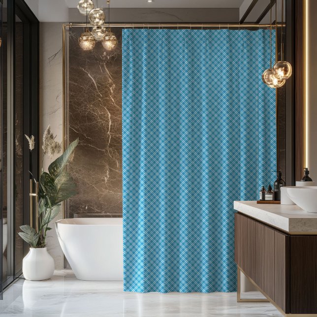 Navy Tartan Curtain Stylish Gift for His Space (Navy Tartan Curtain Stylish Gift for His Space)