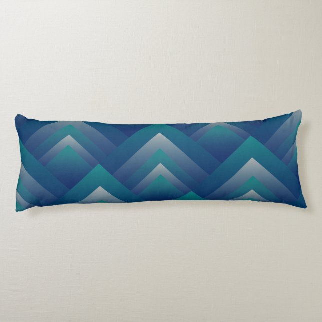 Navy teal grey body cushion (Back)