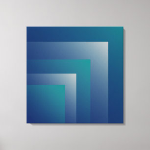 Navy teal grey canvas print