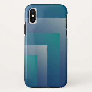 Navy teal grey iPhone x case