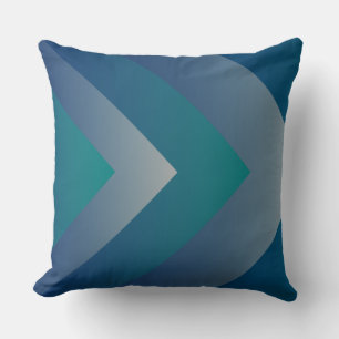 Navy teal grey cushion