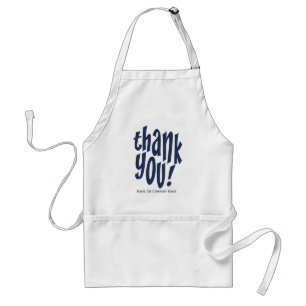 Navy Thank You Appreciation Standard Apron