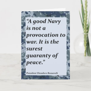 Navy Thank You for your service card