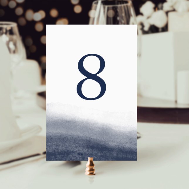 Navy Tides Table Number Card (Creator Uploaded)