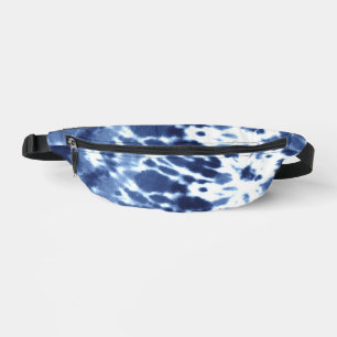 “Navy Tie-Dye” Two-Sided Print Fanny Pack