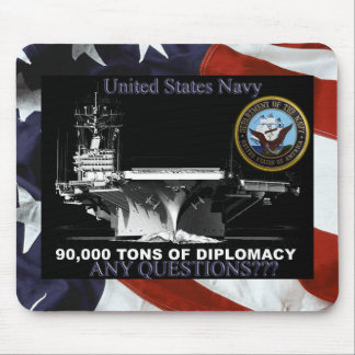 Navy Tons of Diplomacy Mouse Mat