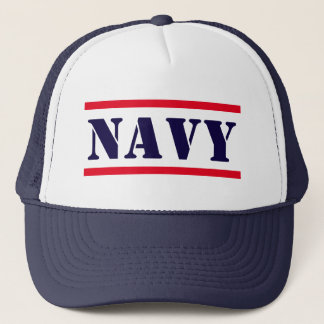 NAVY TRUCKER HAT