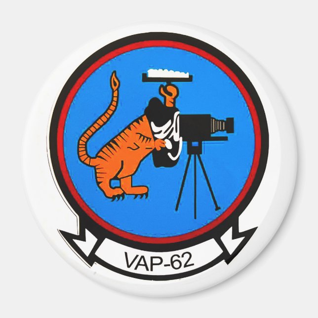 Navy VAP-62 Round Magnet (Front)