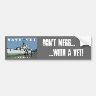 Navy Vet Bumper Sticker