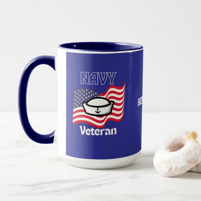 Navy Veteran Mug (With Donut)
