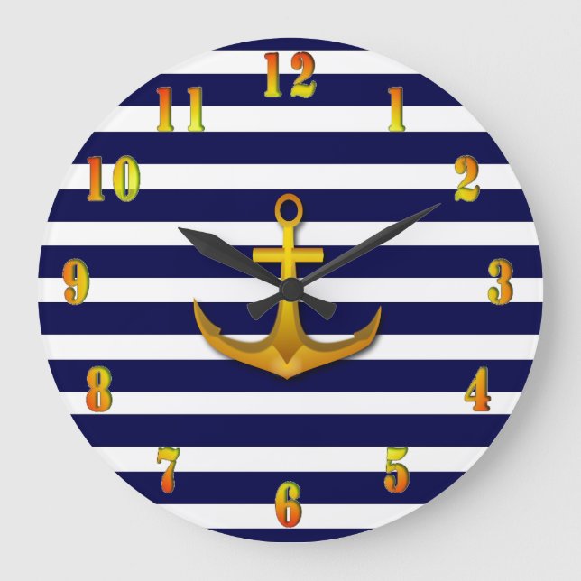 Navy Wall Clock (Front)