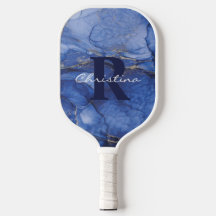 Navy Watercolor Monogram & Name Customisable