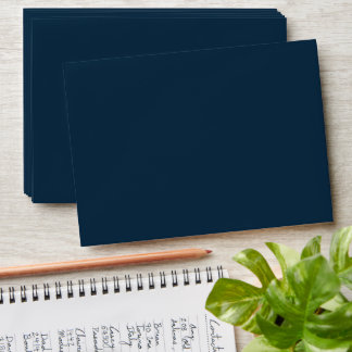 Navy Wedding Envelope