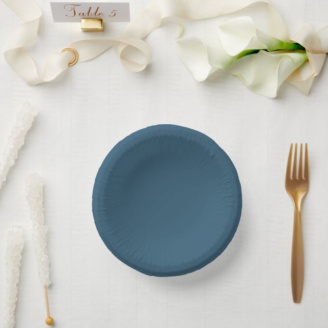 Navy Wedding Paper Plate (Wedding)