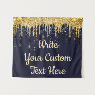 Navy Wedding Photo Booth Backdrop Anniversary Prop Tapestry