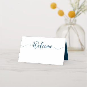 Navy Wedding Place Cards