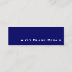 Navy white Auto Glass Repair business cards