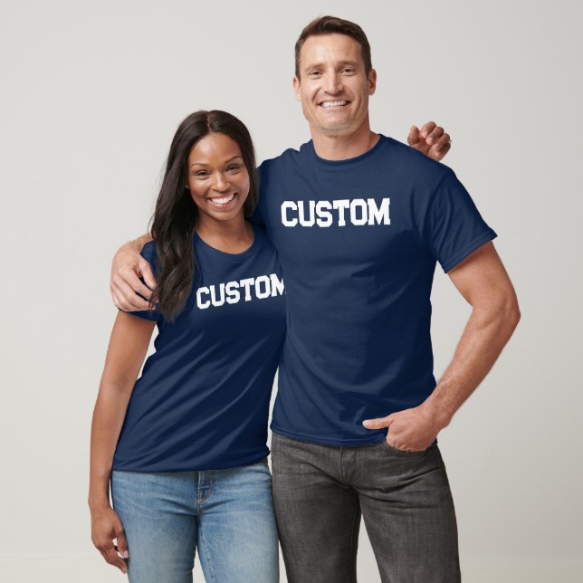 Navy & White CUSTOM T-Shirt (Unisex)