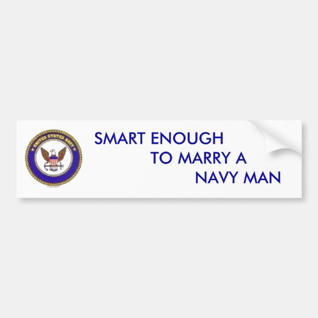 Navy wife bumper sticker (Front)