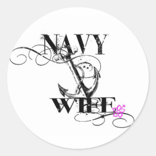 navy wife sticker
