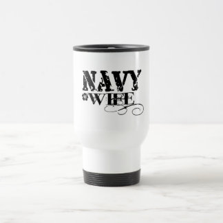 Navy WIFE Travel Mug