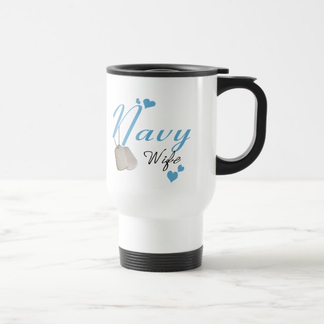 Navy Wife Travel Mug (Right)