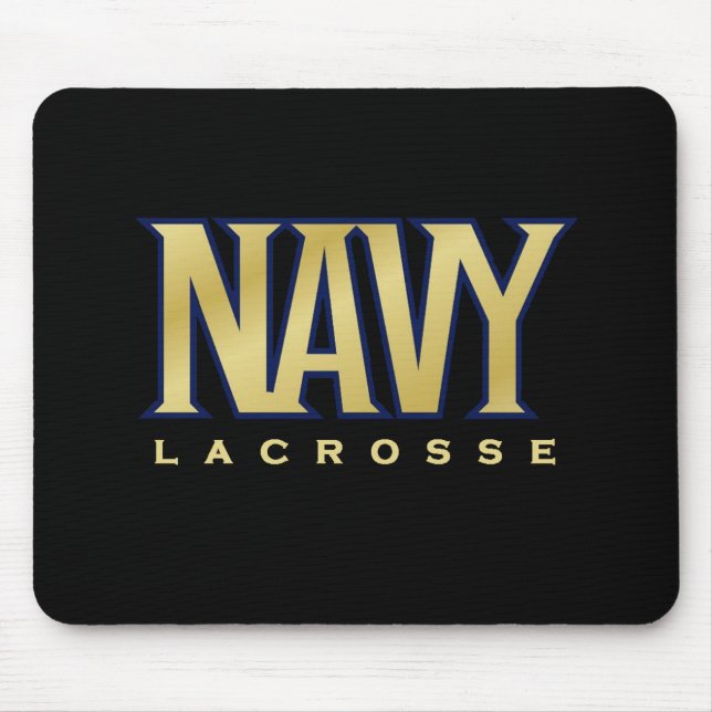 Navy Women's Lacrosse Mouse Mat (Front)