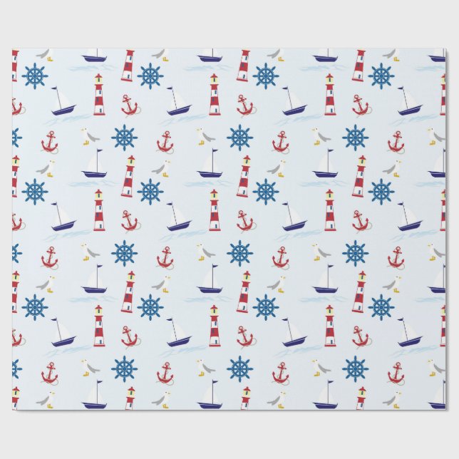 Navy wrapping paper  (Flat)
