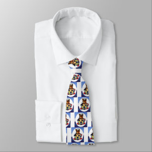 Navy Yorkie Poo Tie