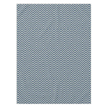 Navy Zig Zag Wave Pattern