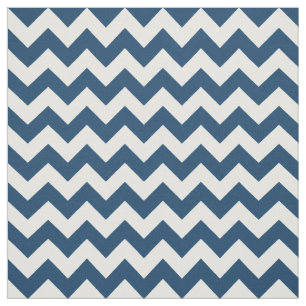 Navy Zigzag, Navy Chevron, Geometric Pattern Fabric