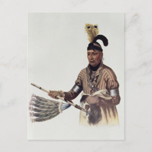 Naw-Kaw or 'Wood', a Winnebago Chief Postcard