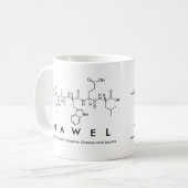 Nawel peptide name mug (Front Left)