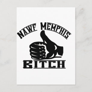 Nawf (North) Memphis B**** Postcard