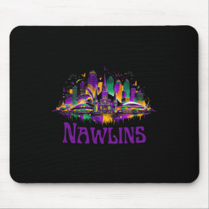 Nawlins New Orleans Cityscape Mardi-gras Souvenir Mouse Mat